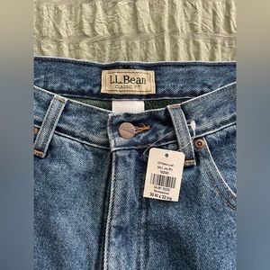 Brand New LL Bean Fleece Lined Jeans 30x32